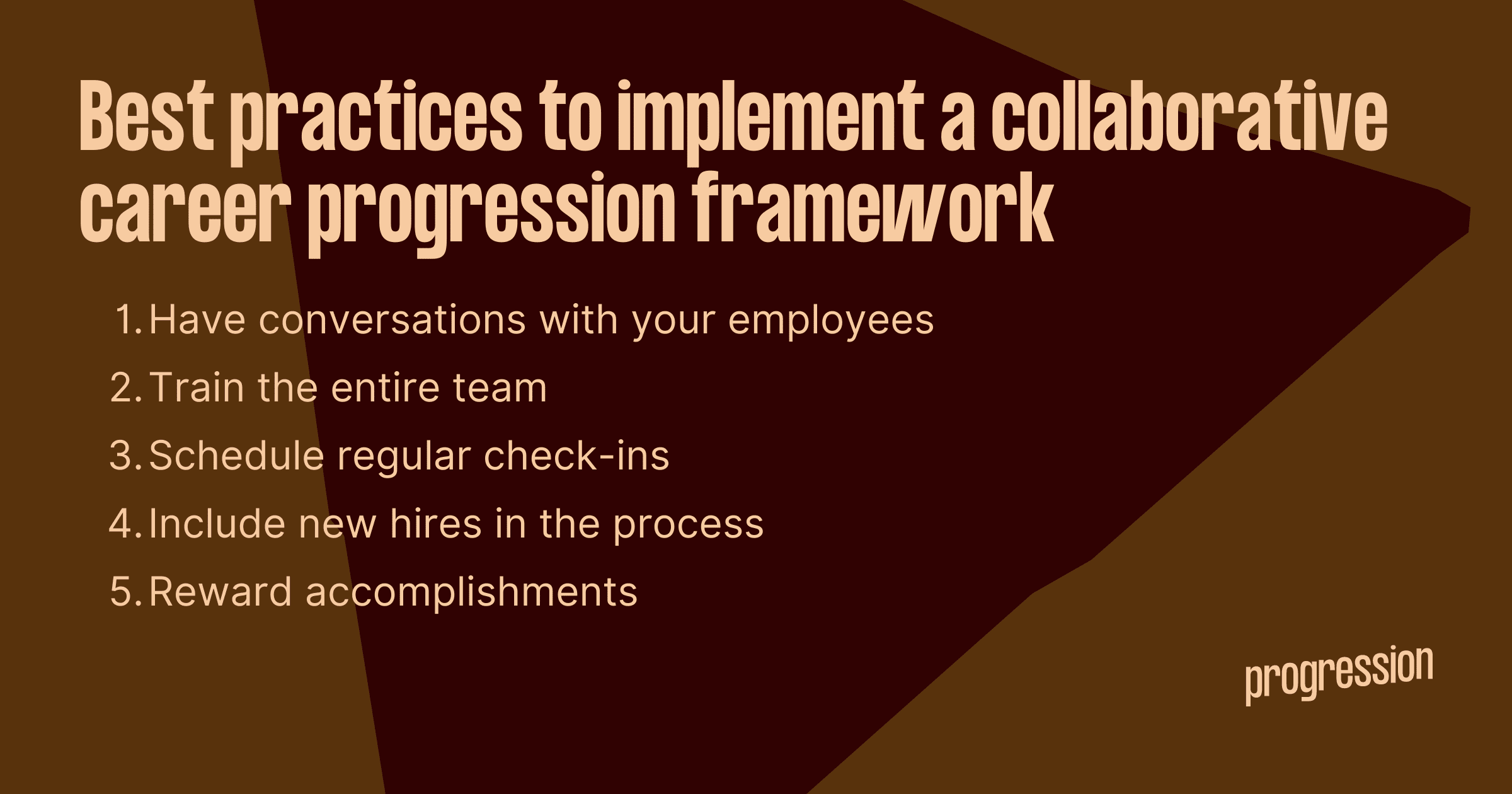 Graphic showing best practices for implementing collaborative career frameworks